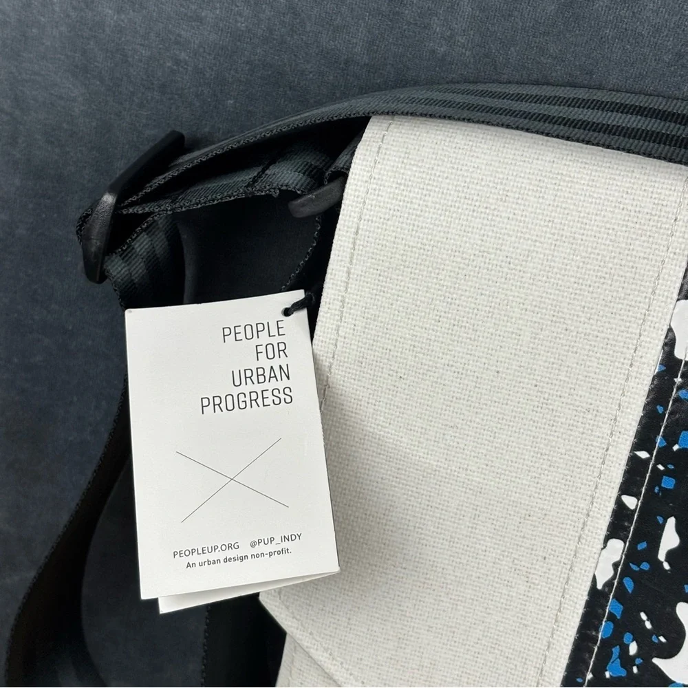 NEW WITH TAGS!! People for Urban Progress (PUP) Large Upcycled Handmade Satchel